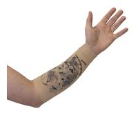 Linphelle Funda fístula de microfibra para antebrazo, banda para cubrir fístula arteriovenosa para diálisis de tejido antibacteriano y de diseño, diseño de león, talla 2