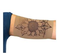 Linphelle Protector PICC Brazo en Microfibra - Cubre PICC Line Transpirable y Cómodo, Ideal como Protector Cateter Picc, Medidor De Glucosa, Tattoos y Heridas, Girasol, Tamaño Pequeño