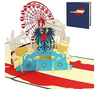 LINPopUp®, Tarjetas desplegables de Austria Viena, Viena, tarjetas de cumpleaños, tarjetas de felicitación, cupón de viaje, tarjetas de cumpleaños, Viena, N236