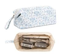Linpr Bolsa de Viaje para Dyson Airwrap Styler/Supersonic, Flor Azul