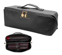 Linpr Bolsa Viaje Secador para Dyson Airwrap Styler/Shark Flexstyle/Rizador de Pelo, Funda Dyson Airwrap con Abertura Grande, Bolsa de Almacenamiento de Viaje Portátil, Bolsa Organizadora (Negro)