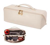 Linpr Bolsa Viaje Secador para Dyson Airwrap Styler/Shark Flexstyle/Rizador de Pelo, Funda Dyson Airwrap con Abertura Grande, Bolsa de Almacenamiento de Viaje Portátil, Bolsa Organizadora (Blanco)