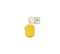Linpr Estuche para Cámara Digital Compacta Funda Protectora Compatible con CAMKORY/Kodak PIXPRO FZ45/FZ55/Lecran/VAHOIALD/Canon IXUS 285 HS, Soporte de Almacenamiento para Accesorios (Amarillo)