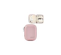 Linpr Estuche para Cámara Digital Compacta Funda Protectora Compatible con CAMKORY/Kodak PIXPRO FZ45/FZ55/Lecran/VAHOIALD/Canon IXUS 285 HS, Soporte de Almacenamiento para Accesorios (Rosa)