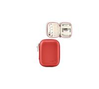 Linpr Estuche para Cámara Digital Compacta Funda Protectora Compatible con CAMKORY/Kodak PIXPRO FZ45/FZ55/Lecran/VAHOIALD/Canon IXUS 285 HS, Soporte de Almacenamiento para Accesorios (Rojo Tomate)
