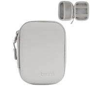 Linpr Estuche para Cámara Digital Compacta Funda Protectora Compatible con CAMKORY/Kodak PIXPRO FZ45/FZ55/Lecran/VAHOIALD/Canon IXUS 285 HS, Soporte de Almacenamiento para Accesorios (Gris-PU)