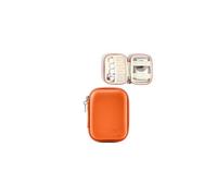 Linpr Estuche para Cámara Digital Compacta Funda Protectora Compatible con CAMKORY/Kodak PIXPRO FZ45/FZ55/Lecran/VAHOIALD/Canon IXUS 285 HS, Soporte de Almacenamiento para Accesorios (Naranja)