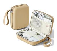 Linpr Funda de carga para MacBook, bolsa organizadora electrónica portátil Tech, bolsa de almacenamiento grande para accesorios de laptop, adaptador de corriente MacBook, mouse mágico, banco de