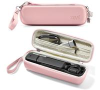 Linpr Funda de Transporte para dji OSMO Pocket 3, Bolsa de Viaje Impermeable para Cámara, Estuche Rígido de Almacenamiento para Pocket 3 y Accesorios, Funda Protectora con Cremallera (Rosa)
