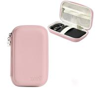 Linpr Funda Rígida Protectora para Disco Duro Externo 2,5", Rosa | Estuche de Viaje Compatible con Seagate, SanDisk Extreme Pro, WD Elements, Carcasa y Caja para SSD Portátil 1TB/2TB