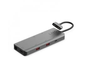 Linq 7en2 Pro 2xUSB-C a USB-C/ x2 USB-A/ HDMI/ Tarjeta SD/ RJ45