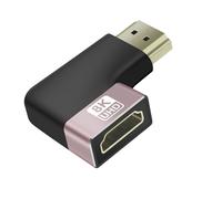 LinQ, Adaptador de Video 8K UHD HDMI Hembra a HDMI Macho Curvo a la Izquierda