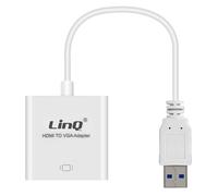 LinQ Adaptador de video de USB 3.0 macho a VGA hembra 1080 p,