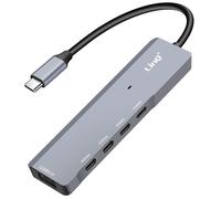LinQ Adaptador USB Adaptador OTG 3x USB C 5Gbps + 1x USB 3.0 + USB C 60W,