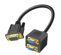 LinQ Adaptador vídeo VGA Macho a Doble VGA Hembra,