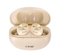 LinQ Auriculares Bluetooth con micrófono integrado, Beis