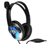 LinQ Auriculares con cable Dual de 3,5 mm con control remoto de volumen,