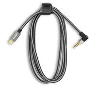 LinQ Cable de nylon angular de USB-C a Jack 3,5mm 4 pines macho 1,5m