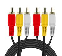 LinQ Cable de video blindado 3x RCA macho a macho Longitud 5m,