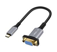 LinQ Cable de Video USB-C Macho a VGA Hembra FULL HD 1080p 20cm,