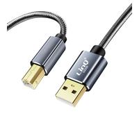 LinQ, Cable USB-A 2.0 a USB-B 2.0 Transferencia Rápida Estable Nilon Trenzado 3m