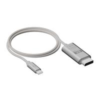 LinQ Cable USB-C a HDMI 2m 8K Ultra HD Serie ProCable, Gris claro