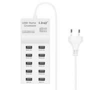 LinQ Cargador 10 Puertos USB de a 50W con Carga Rápida,