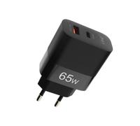 LinQ Cargador Corriente 2 Ports USB + USB-C Potencia 65W Compacto,