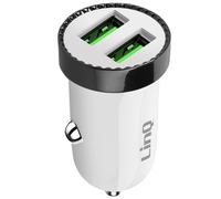 LinQ Cargador de Coche USB Dual 2.4A 12W Rápido y Seguro,