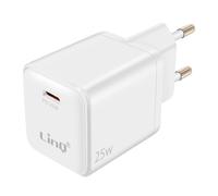LinQ Cargador de Pared USB-C Power Delivery 25W Carga Rápida Compacto,