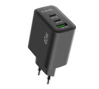 LinQ Cargador de red 40W USB QC 3.0 + 2x USB-C Power Delivery,