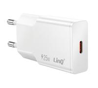 LinQ Cargador de Red Extra Plano con Puerto USB-C Power Delivery 25W,