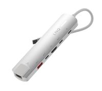 LINQ Connects 6-in-1 Pro-C Multiport Hub met 4K HDMI en Ethernet - 10Gbps - Gesc