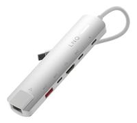 LINQ Connects Hub Multiport 6-en-1 Pro-C con HDMI 4K y Ethernet - 10Gbps - Compatible con ordenadores portátiles y tabletas