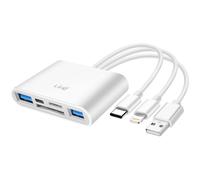 LinQ Hub 3 en 1 Lector de Tarjeta SD / USB / USB-C / Lightning