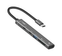 LinQ Hub USB-C 5 en 1 con Lector SD / MicroSD / Puertos USB / USB-C,