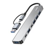 LinQ Hub USB-C / USB-A 7-en-1 5Gbps a 2x USB-C, USB-A 3.0 y 4x USB-A 2.0