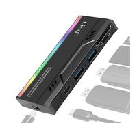 LinQ Hub USB Lector de Disco Duro SSD + 2 USB + Lector de Tarjetas TF/SD,