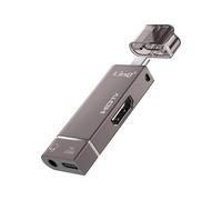 LinQ Mini Hub Adaptador USB-C a HDMI 4K Jack 3.5mm y USB-C 100W, Gris