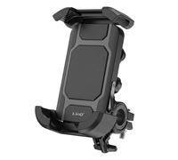LinQ, Soporte de Manillar Moto / BTT con 4 Amortiguadores y Bloqueo Automático