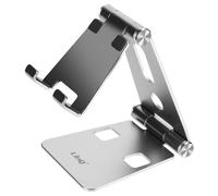 LinQ Soporte de sobremesa plegable ultracompacto en para smartphone, Plata