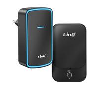 LinQ Timbre sin Hilos para Casa con Timbre a la Toma Alcance 150m y LED,