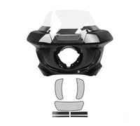 LinQianBhD Faros Delanteros Para FXLRST Para 1YXZ Para LOW Para RIDER ST 2022 2023 2024 2025 Carenado Faro Delantero Motocicleta Parabrisas(2 With Mesh Vent)
