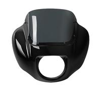 LinQianBhD Faros Delanteros Para Street Para Bob Para FXBB Para Low Para Rider Para Softail Para Motocicleta Estándar Carenados Faros Parabrisas Soporte(Black Fairing)