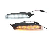 LinQianBhD Intermitente Recambio Para VW Para Scirocco 2010 2011 2012 2013 2 Uds Luz LED Conducción Diurna Lámpara Antiniebla Luces Señal Giro Accesorios Coche