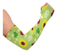 Linqin Beetle Clover - Fundas para brazo de protección solar para jardín