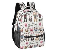 linqin Cute Dog Word Bubbles - Mochila casual ligera S, Cute Dog Word