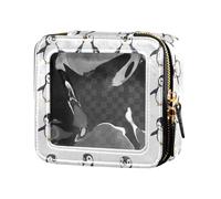 linqin Cute Penguins - Mini bolsa de maquillaje transparente para artículos de tocador, organizador para volar, Pingüinos lindos, 1 size