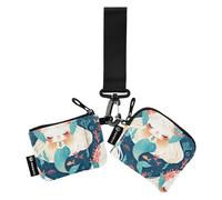 linqin Fairy-tale Mermaids - Tarjeteros para mujer, monedero pequeño portátil con cremallera y bolsillo con cremallera para hombres y mujeres, 2 paquetes, Sirenas de cuento de hadas, 1 size