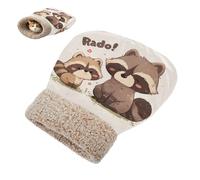 linqin Kittens Tunnel Pet Hideaway Winter Funny Raccoon Bed Bag for Cat for Indoor Cats or Small Dogs Cozy Durable Wrap Semienclosed